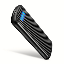 Axagon EEM2-SC, USB-C, 10Gbps, M.2 NVMe, juodas - SSD disko korpusas