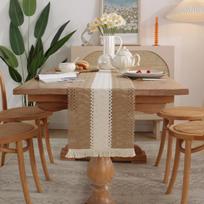 Nordic Simple Light Luxury Stalo vėliava Simetriškos spalvos atitinkančios kutus ilgos staltiesės festivalio arbatos stalo vėliavos dekoravimas 30*120cm gray