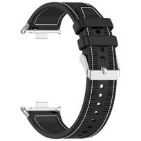 Nailoninė kilpinė apyrankė Redmi Watch4 apyrankei, silikoninė laikrodžio apyrankė Xiaomi Band 9pro 8 Pro For xiaomi band 9pro juoda