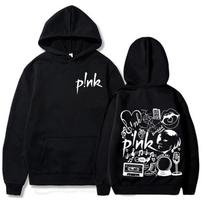 Rožinis Singer Turo Hoodie Rap Dainininko Hoodie Vintažinis Unisex Megztinis Vyriškas Su Gobtuvu Viršutiniai Drabužiai Oversize Streetwear Drabužiai M