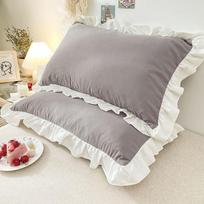 Princesių pagalvių užvalkalai su raukiniais Kelių dydžių pagalvės užvalkalai Patogus pagalvės užvalkalas suaugusiems vaikams 1Pcs 30x50cm pilka spalva