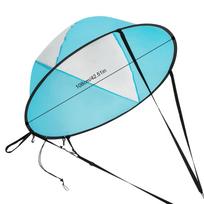 Kayak Sail 42.5  Kayak Downwind Sail - Foldable Paddle Board Wind Sail With Instant Popup & Secure Locking For Kayak Canoe & Sup mėlyna