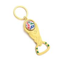 World Cup Trophy Bottle Opener Keychain Fan Souvenir Bar Gift beige