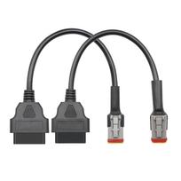 Dviračio Motociklo Skaitytuvo adapterio kabelis, OBD Suderinamumas Tinka 6+4 Pin jungtims Efektyvi Diagnostika Stebėjimas