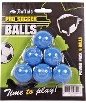 Stalo futbolo kamuoliukų rinkinys Buffalo Pro, mėlyni, 6 vnt.