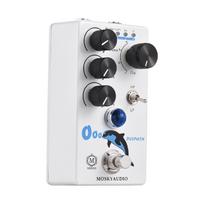MOSKYAudio Distortion/Overdrive Guitar Effect Pedal 4 Mode Switch Volume/Tone/Drive Controls balta