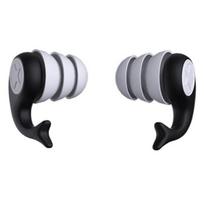 Ergonomiški silikoniniai ausų kištukai 25 DB triukšmo mažinimo vandeniui atsparūs daugkartinio naudojimo dulkėms atsparūs klausos apsaugos ausų kištukai, skirti darbui miegoti. juoda