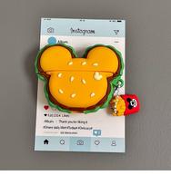 For Airpods 1 2 3 4 Pro Pro 2 Mickey Burger Silicone Earphone Case Accessories Cover For Airpods 1 or 2