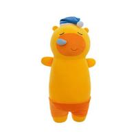 Capybara Lulu Sleepy Snoring Plush Toy Long Large Size Bedtime Leg-Hugging Pillow Doll Soft Comfort Cushion For Sleeping Gift 50cm orange