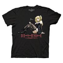 Death Note Misa Amane Logo Black Adult Anime T-Shirt Official Tee Unisex T-Shirt XL black