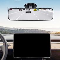 Adjustable Wide Angle Car Interior Rear View Mirror With 360° Rotation Suction Cup Mount, Anti-glare Universal Fit For Safe Driving juoda