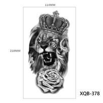 Tribal Lion Long-lasting Black Tattoo Sticker Fake Tattoo Stickers Tattoo Sleeve Temporary Tattoos XQB-378
