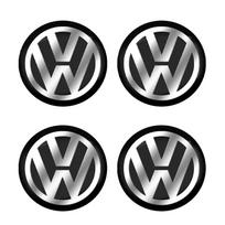 4X Automobilio ratlankio centro lipdukas Stebulės lipdukas Stilius Volkswagen VW Golf 5 6 7 Polo Passat Tiguan CC Bettle Bora Touran priedams