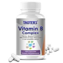 Taoters Compound B Vitamin Capsules Improve Energy Metabolism 120 Capsules 120 capsules white