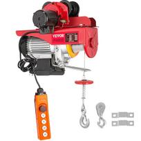 800Kg/1700Lbs Electric Trolley Hoist 1300W Electric Hoist Winch Double 12M/40Ft , Electric Hoist Electric Forklift Steel Pallet Holder Lever Garage