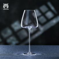 PNT02 CRISON Concave Bottom Handmade white Wine Glass Ultra-Thin Crystal Burgundy Bordeaux Goblet Art Big Belly Tasting Cup 620ML