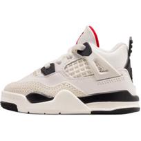 Air Jordan 4 Retro TD Flight Club Baby Sneakers White Sail Black IM4027-100 26 white