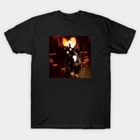 Men Black Print T-shirt Wu-Tang Clan 36 Chambers Vintage No-Cut Heat Transfer Print Cotton Tshirt 2XL juoda