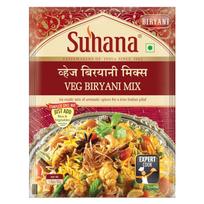 Suhana daržovių biryani prieskonių mišinys 50 g maišelis Paruoštas gaminti ryžių masalos mišinys naminiams šeimos vakarieniams Daržovių ryžių receptas brown
