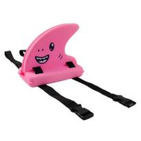 Swimming Shark Back Fin Adjustable Float Freestyle Cloth Fin Shaped Belt EVA Training Aid Toddlers rožinė