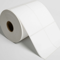 Termo etiketės 100x100 mm, 500 lipnių termo popieriaus etikečių, lipdukai, termo popieriaus ritinys, balti termo spausdintuvo etikečių lapeliai, lipnios etiketės, termo lipnios etiketės