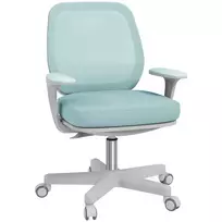 Biuro kėdė, ergonomiška rašomojo stalo kėdė su pasukimo funkcija, reguliuojamo aukščio 55 x 48 x 82,5-94,5 cm, žalia