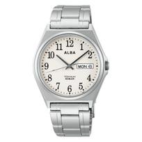 Seiko Alba Quartz Stainless Steel Water Resistant SEIKO ALBA Men's Watch, & Titanium, (10 ATM), Analog, (Titanium (AEFJ409))