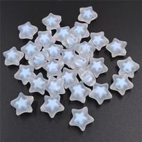 10pcs Acrylic Matte Core Pentagram Beads Fashion Handmade DIY Material for Bracelet Earrings Jewelry Marking mėlyna