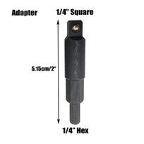 Įrankio adapteris Oro kondicionierius Šešiakampis antgalis Lengvas Adapter black
