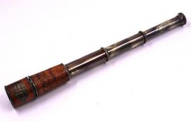 Marine Telescope Nautical Antique Solid Brass Pirate Spyglass 16 Inch Wooden Box M aero