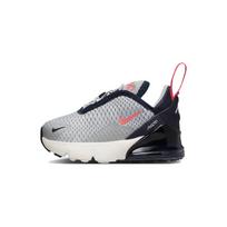 Nike Air Max 270 TD Šviesiai dūminės pilkos, ryškiai raudonos kūdikių sportbačiai Tamsiai obsidianiniai, fantominiai DD1646-028 22