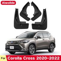 Mud Flaps For Toyota Corolla Cross     Splash Guards Fender MudFlaps Front Rear Mudguards Car Corolla Cross A black