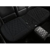 Šildoma galinė automobilio sėdynės užvalkalas Automobilinė šildoma pagalvėlė Žieminė šildoma sėdynė Automobilio sėdynės šildytuvas 12V Pagalvėlė galinėms automobilio sėdynėms Pagalvėlė Black 12V