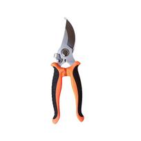 Stainless Steel Garden Scissors, Fruit Pruning Snips, Sharp Hand Pruners with Non-Slip Handle, Multi-Purpose Plant Clippers for Flowers, Bonsai oranžinė