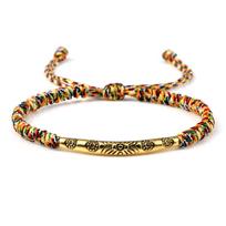 Creative Red String King Kong Knot Bracelet - Adjustable Hand-Woven Jewelry Set for Women & Couples