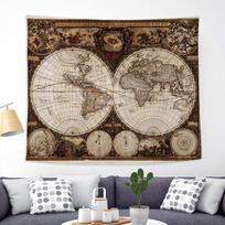 World Map Tapestry: Globe Wall Decoration & Hanging Mural 150x100 cm (290g)