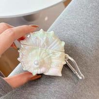 Seashell with Tail Pendant Case for HUAWEI FreeBuds 5i 6i 5 4 Cover for HUAWEI FreeClip Free Buds Pro3 Pro4 Pro 3 4 SE2 SE3 Clip for FreeBuds 4 4E