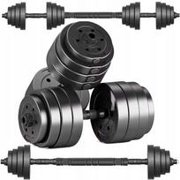 Reguliuojamų hantelių rinkinys GRIFFIN STRENGTH, 2 x 20 kg, bituminiai