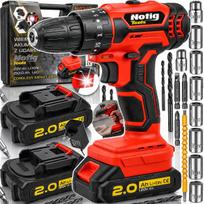 Atsuktuvas-gręžtuvas su smūginiu mechanizmu, 20V, 2 akumuliatoriai