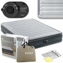 Pripučiamas čiužinys Intex 67770ND, 152x203x33 cm, su integruotu siurbliu ir pagalve