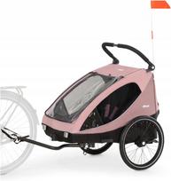 Dviračio priekaba HAUCK DRYK DUO 2in1, rožinė