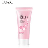 LAlKOU Sakura švelnus valomasis veido valiklis sutraukia poras Giliai švarus aliejaus kontrolė Pašalinkite inkštirų drėkinamąją odos priežiūrą 50g white