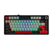 Klaviatūra Aula F75 MAX (Juoda/Raudona) - LEOBOG Reaper Switches
