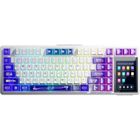 Klaviatūra Aula L99 (Balta/Violetinė) - Caramel Latte Switches