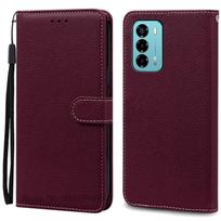 ZTE Blade V40 dėklas Atverčiamas piniginė Odinis viršelis ZTE Blade V40 dėklui Knygos formos piniginė Apsauginis telefono dangtelis Coque Fundas For ZTE Blade V40 vyno raudonos spalvos