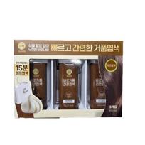 ReEn Heokmobicheak Instant Foam Gray Coverage Hair Color Dye 80g x 3Pack juoda ruda spalva