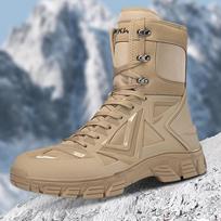 2026 New Men's Tactical Shoes, Combat Boots, Training Straps, High Top, Large Outdoor Hiking Boots, Sizes 38-48 38