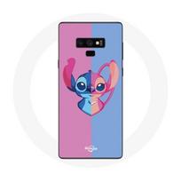 Coque pour Samsung Galaxy Note 9 Stitch et angel bleu rose