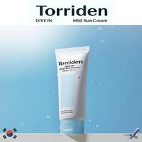 Torriden DIVE IN Mažos molekulinės masės hialurono rūgšties švelnus apsauginis kremas nuo saulės 60 ml