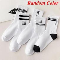 1/5/10 porų vidutinio ilgio sportinių kojinių vyrams, mados, kvėpuojančios, aukštos kokybės bėgimo sportinės kojinės 10 pairs white